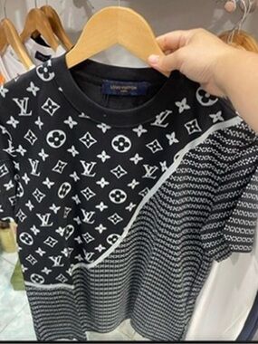 Black & White Monogram Mix Kids Tee